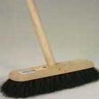Complete Wooden Broom 12" Stiff Bristles