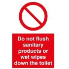 Do not flush Sign