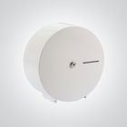 White Mini Jumbo Toilet Roll Dispenser White Mini Jumbo Toilet Roll Dispenser