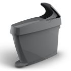 Sanitary Bin Grey Pedal Operated 15L
