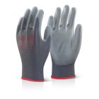 Grey PU Coated Safety Glove