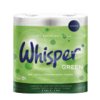 Whisper Green 2ply White Toilet Roll 100% Recycled x40