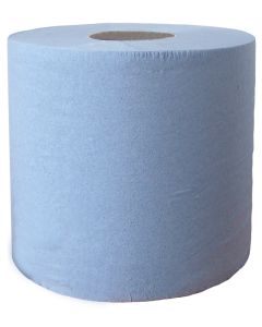 Blue Industrial Floorstand Wiper Roll 2ply x2