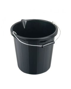 15 litre Black Builders Bucket