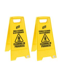 Wet Floor Sign Male/Female Attendant