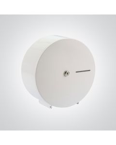 White Mini Jumbo Toilet Roll Dispenser White Mini Jumbo Toilet Roll Dispenser