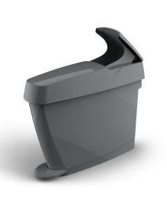Sanitary Bin Grey Pedal Operated 15L