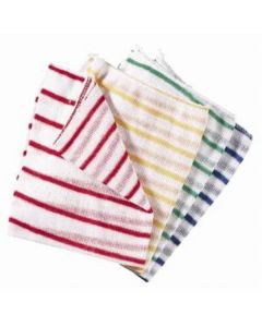Dishcloths Striped Medium Duty x10
