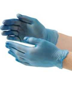 Shield Blue Vinyl Powder Free Gloves x100 Shield Blue Vinyl Powder Free Gloves x100