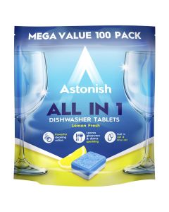 Astonish Lemon Fresh Dishwasher Tablets x100
