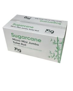Sugarcane Micro-Mini Jumbo Toilet Roll x24