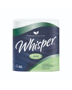 Whisper Eco Luxury 2ply Toilet Roll x40
