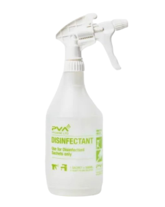 PVA Disinfectant 750ml trigger Spray Bottle Only - PVA C9