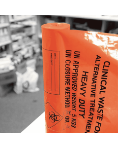 Orange Hvy Duty 90L Clinical Sack x100 Orange Hvy Duty 90L Clinical Sack x100