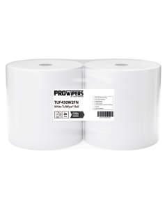 Tufwipe 1ply White Wiper Roll 450 sheet x2
