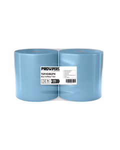 Tufwipe 1ply Blue Wiper Roll 450 sheets x2