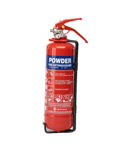 Fire Extinguisher Travel Powder 1kg c/w bracket