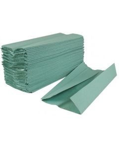 C-Fold Hand Towels Green/Blue 1ply 2640 PD100