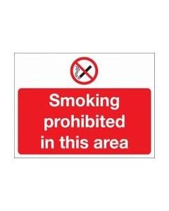 Self Adhesive Safety Sign "Smoking prohibited..."