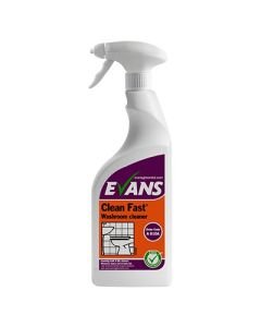 Evans Clean Fast Washroom Cleaner 750 ml x6 - A010AEV