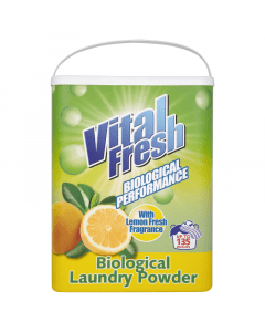 Vital Fresh Biological Washing Powder Lemon 135 Wash.