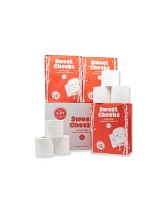 Sweetcheeks Domestic Sugarcane 3-Ply Toilet Roll X24 rolls