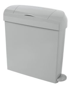 Sanitary Bin Recycled Grey Pedal Operated 23L  **Washroom Rental Services Available**