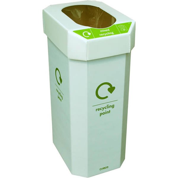 Combin Cardboard Recycling Bin With Plastic Lid 5 Pack