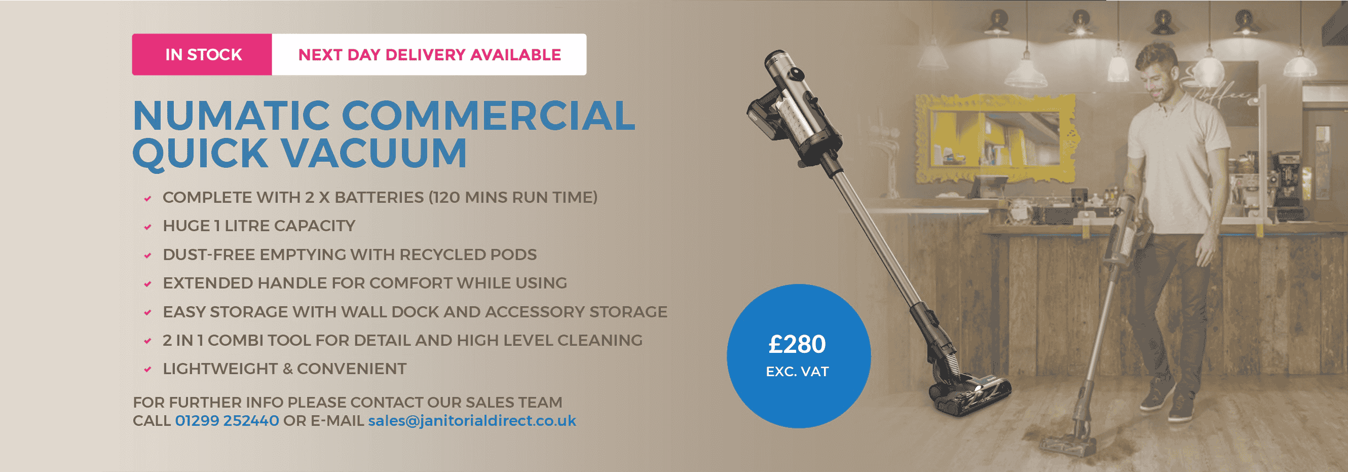 Numatic Stick Vac